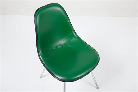 Vintage Herman Miller Eames DSX Fiberglass Padded Shell Chairs