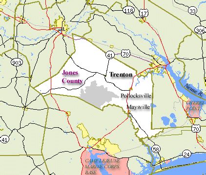 Jones County Map