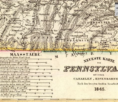 Pennsylvania Map Old Map of Pennsylvania Archival | Etsy