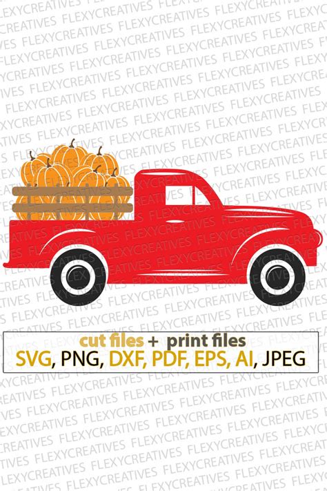 Pumpkins Truck SVG Truck Halloween Svg Haloween Truck Fall - Etsy