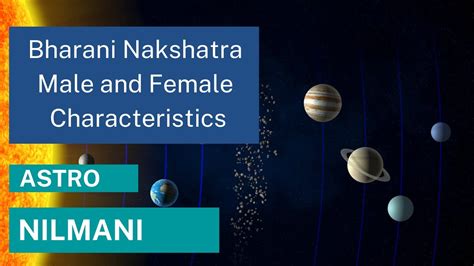 Bharani Nakshatra Male and Female Characteristics - YouTube