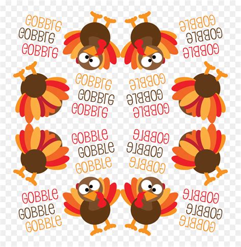 Transparent Gobble Gobble Clipart - Turkey Gobble Gobble Background, HD Png Download - vhv