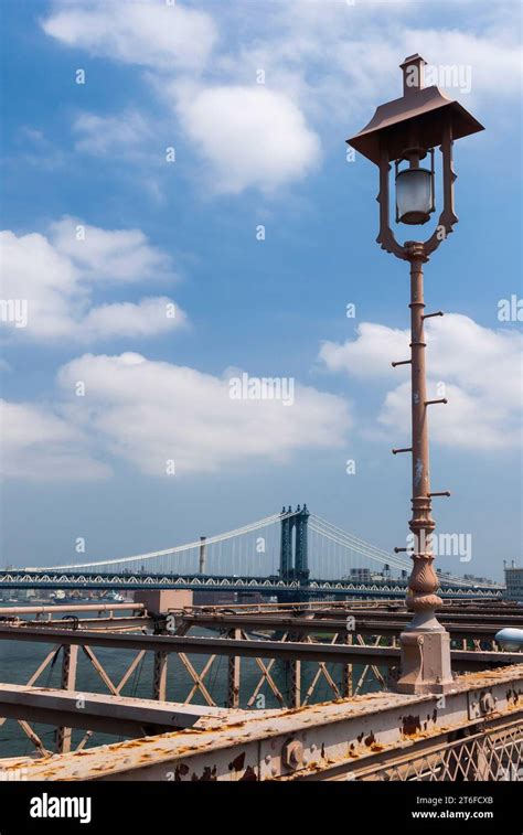 Brooklyn Bridge, Manhattan Bridge, historic, history, construction ...