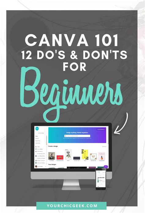 Canva 101: 12 Do’s and Don’ts for Beginners - YourChicGeek | Graphic design tips, Blog post ...