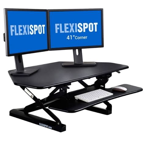 Flexispot M4 Corner Standing Desk Converter | Standing Desk Nation ...