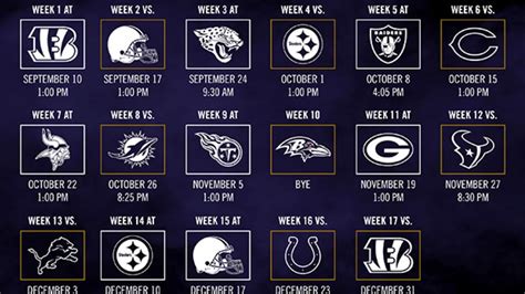 Baltimore Ravens Announce 2017 Schedule