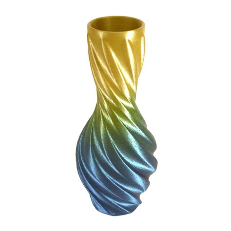 3D Printed Spiral Vase for Flowers / Desk Accessory / Geometric Design / 3D Printed Home Decor ...