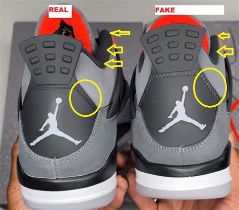 How To Spot & Identify The Fake Air Jordan 4 Infrared