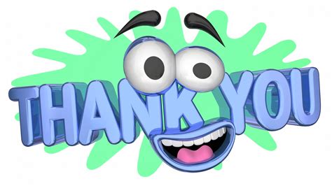 Thank You Gratitude Words Cartoon Face 3 D Animation Motion Background - Storyblocks