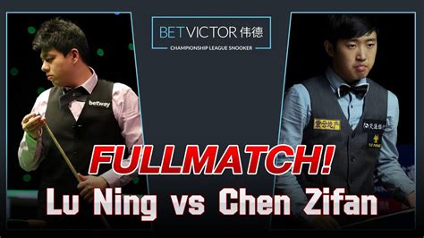 FULLMATCH! Lu Ning vs Chen Zifan | Champions League Snooker 2022 ...