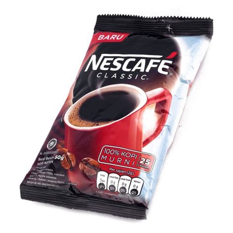 Jual NESCAFE Classsic Coffee 50g - Kopi Hitam Robusta Bubuk Tanpa Ampas | Shopee Indonesia