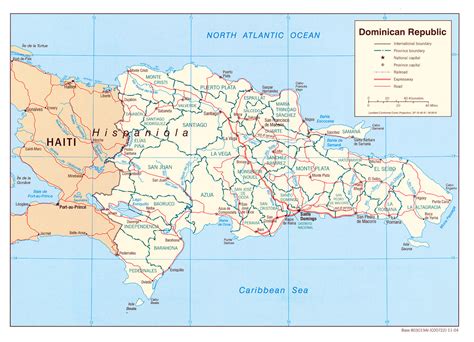 Large detailed political map of Dominican Republic. Dominican Republic ...