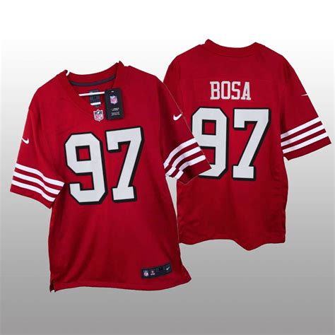 San Francisco 49ers Nick Bosa Scarlet Jersey Game – Men’s ...