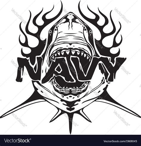 Navy military design Royalty Free Vector Image