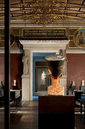 View from the Bust of Neferiti through several Rooms of the Neues ...