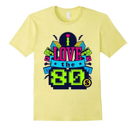 I Love The 80s Eighties Neon Retro Tee Vision T-shirt-Art – Artvinatee