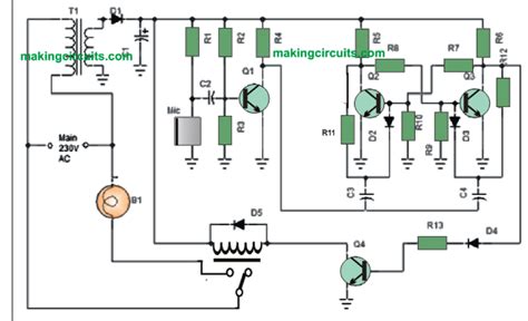 Simple Clap Switch Circuit using Transistors (Tested)