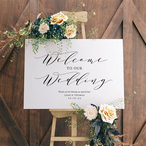 Wedding Welcome Sign Printable