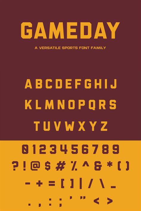 Gameday | Sports fonts, Gameday, Professional sports