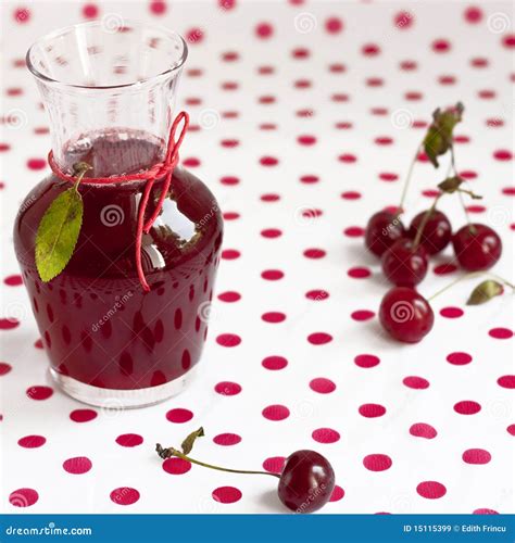 Sour cherry juice stock image. Image of juice, desert - 15115399