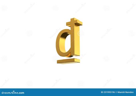 Vietnamese Currency Symbol in Gold - 3d Illustration, 3d Rendering ...