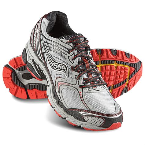 Men's Saucony Pro Grid Guide Athletic Shoes, Black / Red - 582728, Running Shoes & Sneakers at ...