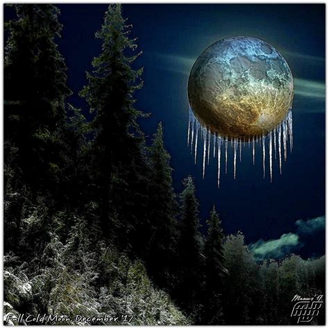 "Full Cold Moon" December 2017 #fullmoon by Mark W. Kramer - MWKDESIGNS ...