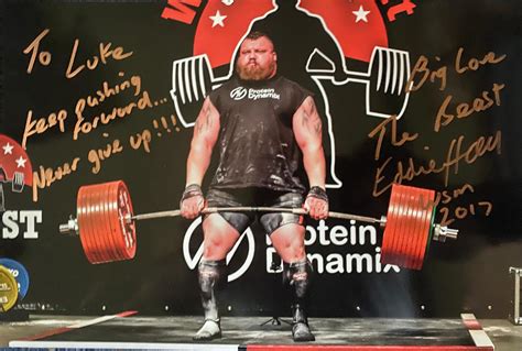 Eddie Hall World Record Deadlift (Signed A4 Picture ...