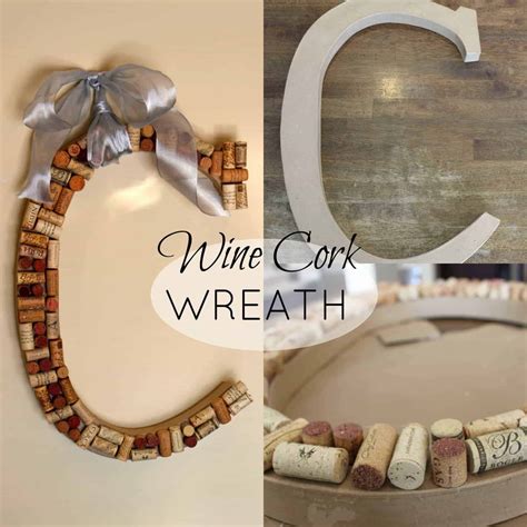 Monogram Wine Cork Wreath - Princess Pinky Girl