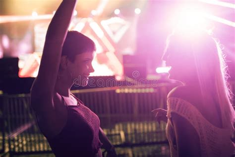 Portrait of Happy Crowd Enjoying at Music Festival Stock Photo - Image ...