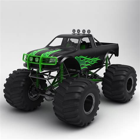 monster truck 3d model