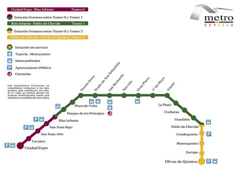 Seville metro map - Metro Seville map (Andalusia - Spain)