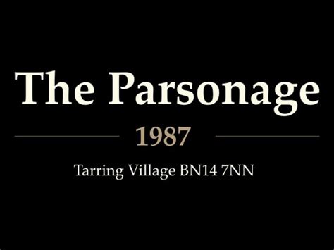 THE PARSONAGE, Tarring - Updated 2024 Restaurant Reviews, Menu & Prices ...