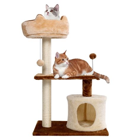 Buy Cat Tree - Cat Trees and Towers for Indoor Cats, Climbing Cat Condo, Multi-Level Cat House ...