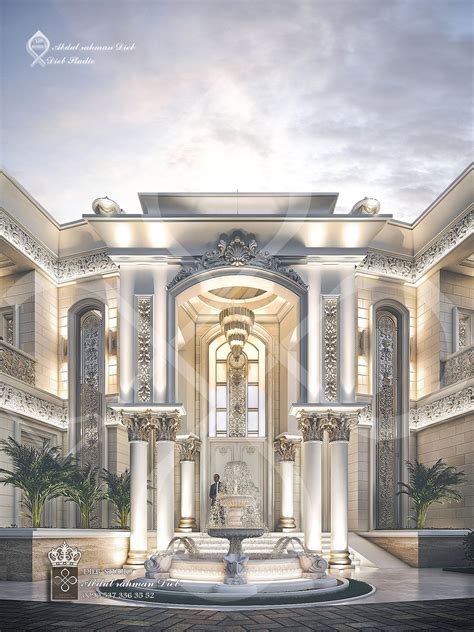 Luxury Classic Style Villa on Behance in 2021 | House gate design ...