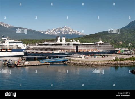 Cruise ships anchored in the Port of Skagway, Alaska Stock Photo - Alamy