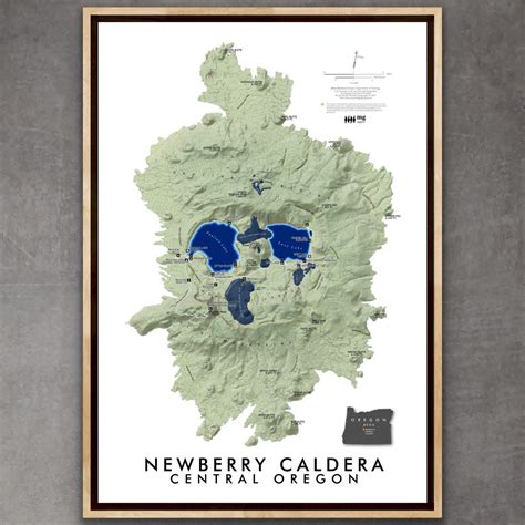 Newberry Caldera Oregon Map — Mitchell Geography