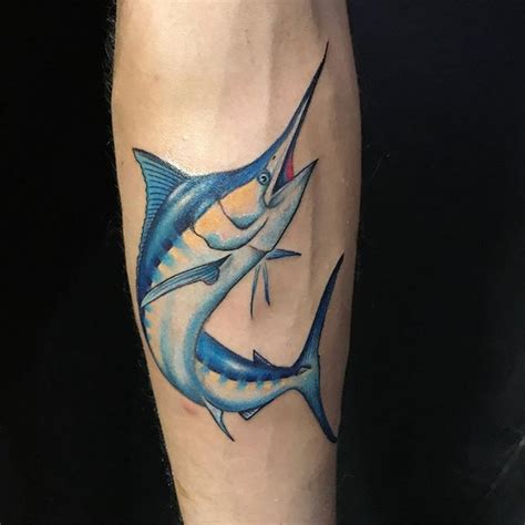 Realistic color marlin fish by the main man Frank | Tattoos, Ink tattoo, Tattoos for guys