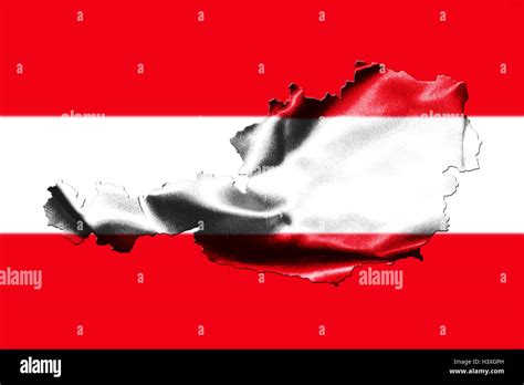 Map of Austria with national flag isolated on Austrian Flag background Stock Photo - Alamy