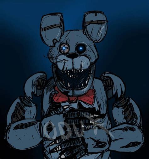 nightmare Bonnie by Odu4 | Fnaf drawings, Fnaf art, Fnaf