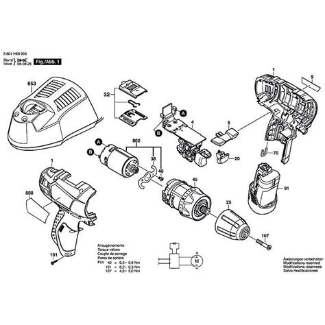 Bosch Spare Parts for Cordless Drill Driver GSR 10,8 V-LI-2