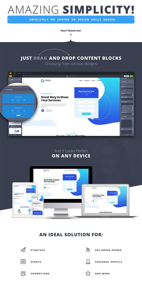 Lead Generation Landing Page Template - TemplateMonster