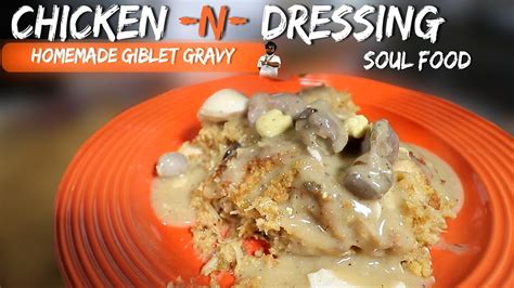 SOUTHERN STYLE CHICKEN AND DRESSING + THE BEST HOMEMADE GIBLET GRAVY | JPC HOLIDAY RECIPES - YouTube