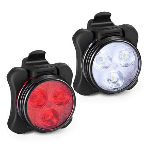 2018 new Cycling Bicycle Bike 3 LED Head Front With USB Rechargeable Tail Clip Light Lamp ...