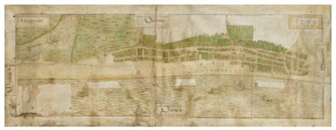 1594 Darby Map of Aldeburgh - Aldeburgh Museum