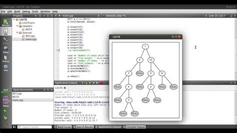 Binary Tree Visualization with Qt4 - YouTube