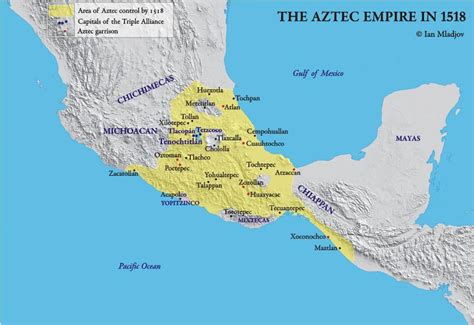 Map of the Aztec Empire in 1519 CE | Pearltrees