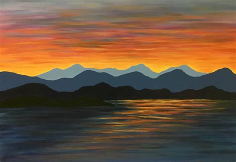 Lake Champlain Sunset - Sandra Brown Designs