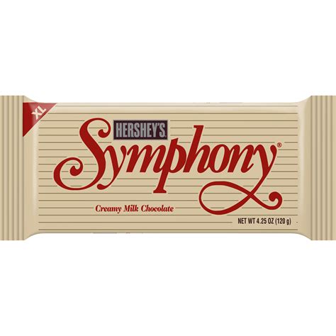 Hershey's Symphony Creamy Milk Chocolate, 4.25 oz (120 g)