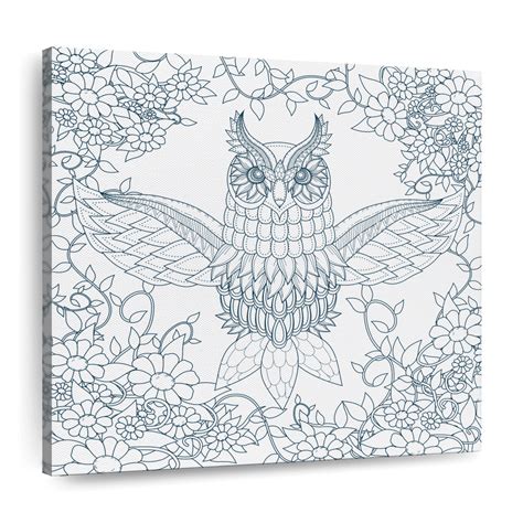 Zentangle Owl Wall Art | Drawing